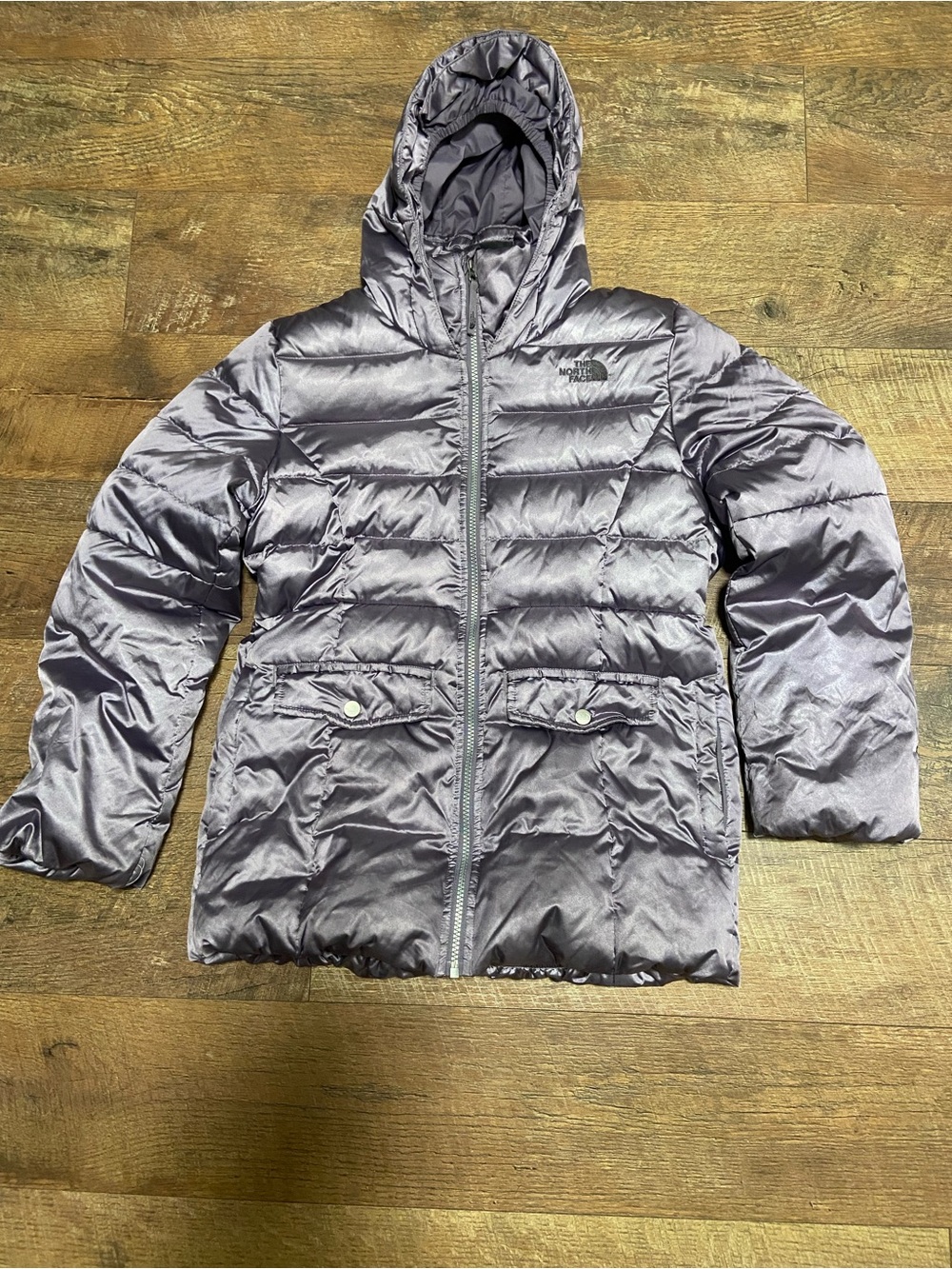 The North Face Gotham Down Jacket - Girls XL (18) Shimmery Lavender Puffer Coat